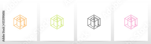 Cubic Wireframe Letter Logo Design G