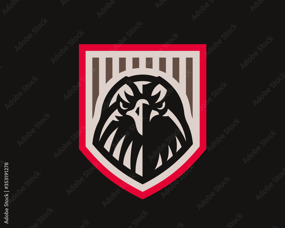 Eagle logo. Hawk emblem design editable for your business. Vector illustration. Eagle logo. Hawk emblem design editable for your business. Vector illustration.