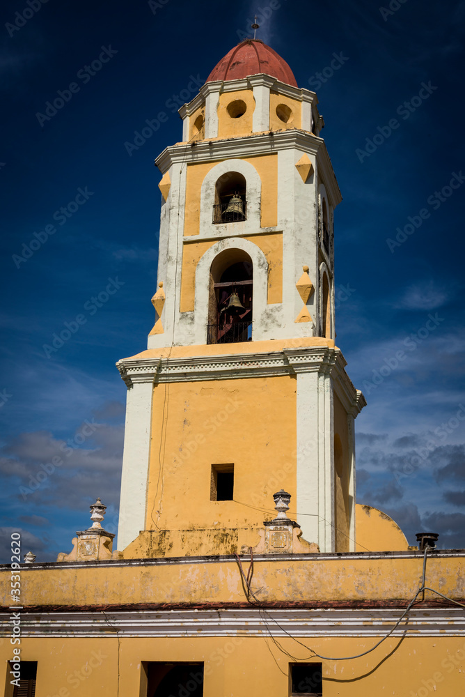 Bell tower of the Saint Francis of Assisi Convent and Church now housing National Museum of the Struggle Against Bandits, Trinidad, Cuba