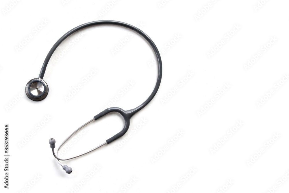 Set stethoscope for medical isolated on white background
Set stethoscope for medical isolated on white background