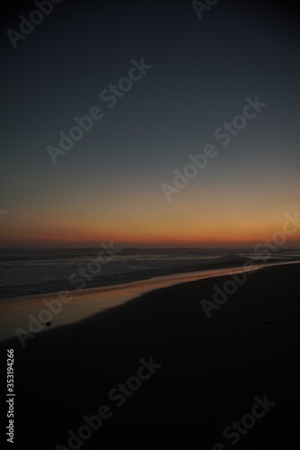 Beautiful sunset hue and horizon at the beach of Bali island © Bacardy