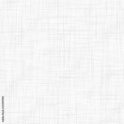 Seamless white grey woven linen texture background. Raw ecru flax hemp fiber natural pattern. Organic fibre close up weave fabric for surface material. Plain natural gray cloth textured rough canvas