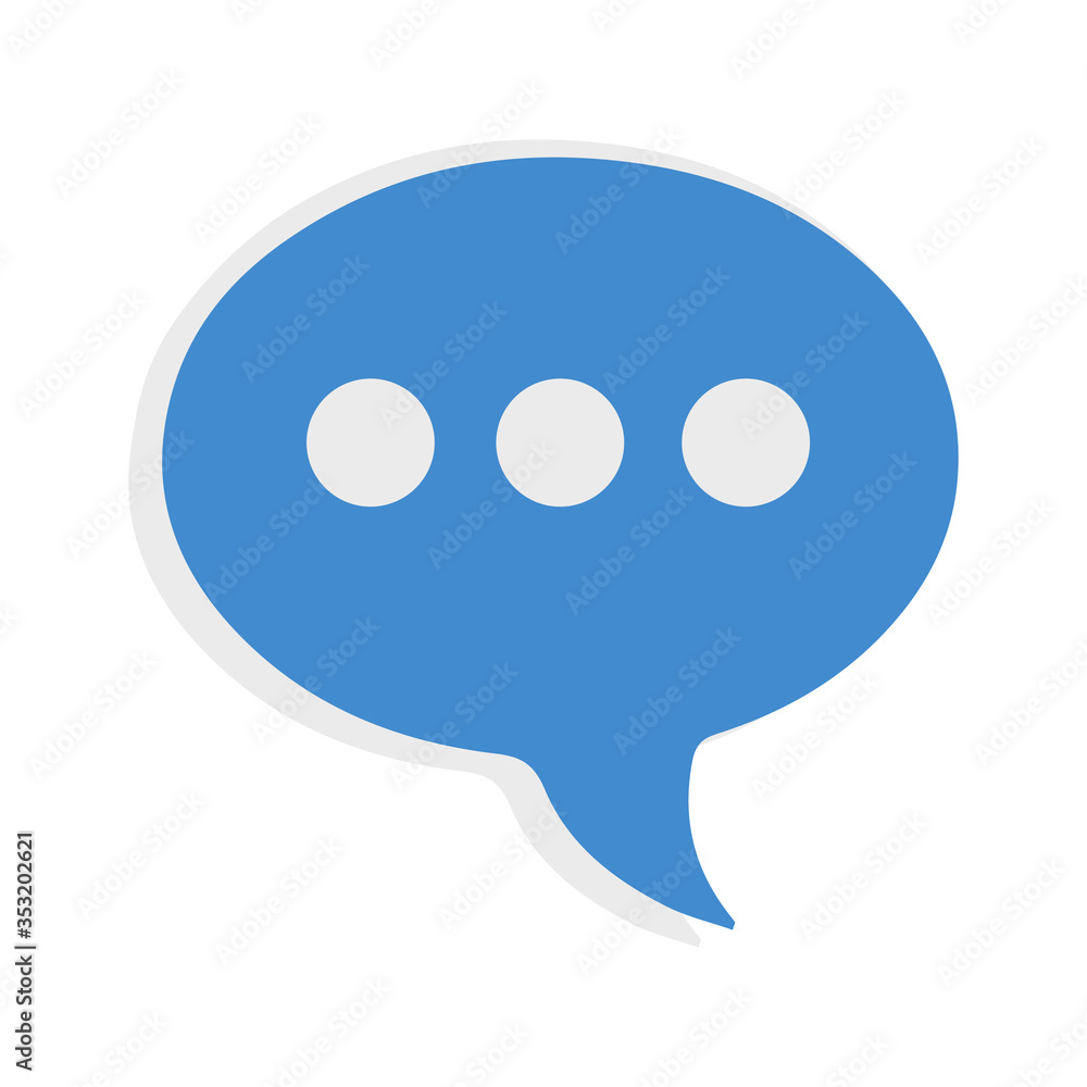 Chat Icon flat symbol vector. symbol for web site Computer and mobile vector. Chat Icon flat symbol vector. symbol for web site Computer and mobile vector.