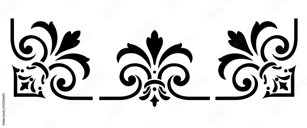 Floral Frame Design Elements Floral Frame Design Elements