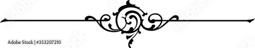 vintage page divider design element