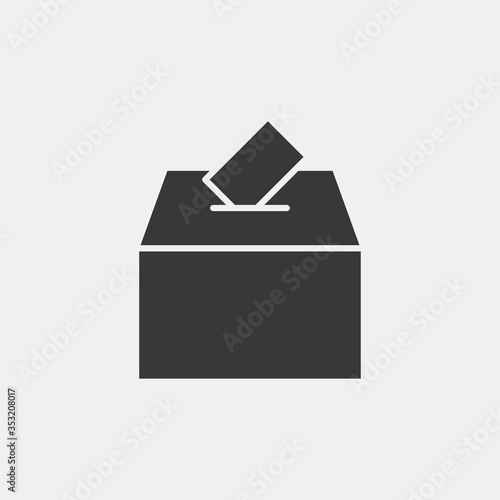 Election box icon. Voting symbol modern, simple, vector, icon for website design, mobile app, ui. Vector Illustration