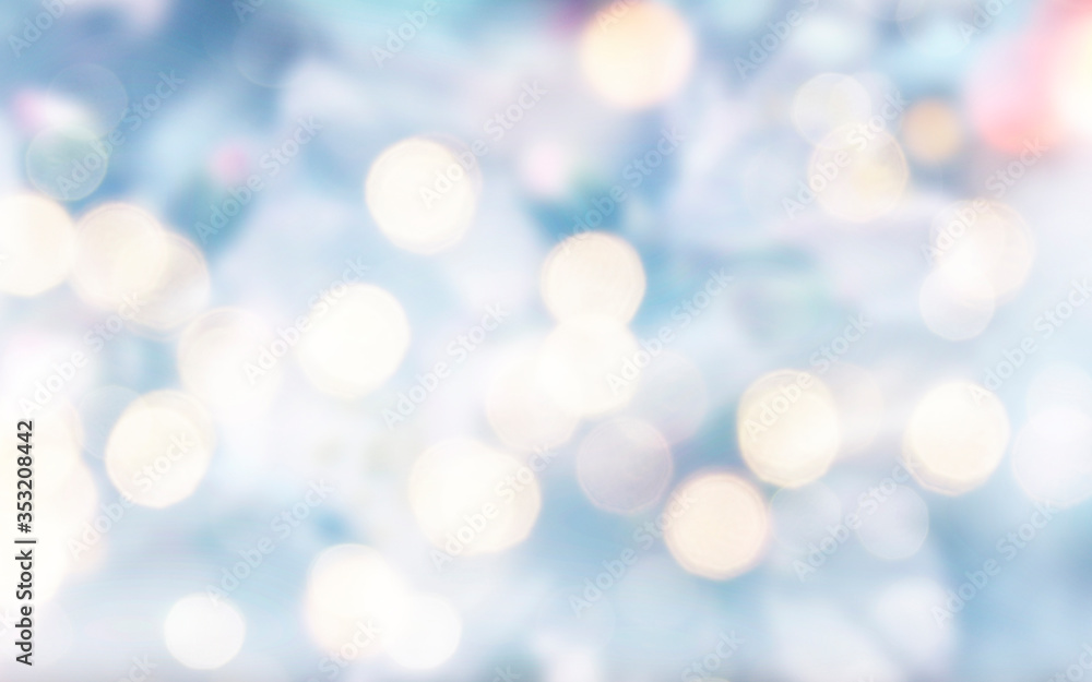 Fototapeta premium Wiosna bokeh jasnym tle. Świecące tło wakacje. Niewyraźne tło