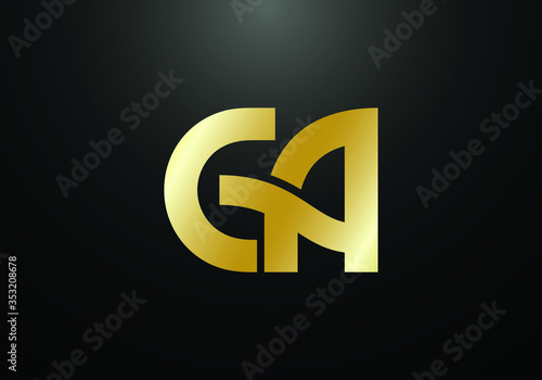 Initial Monogram Letter CA Logo Design Vector Template. CA Letter Logo Design