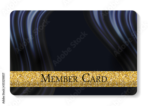 VIP Members Card Vector Illustration
