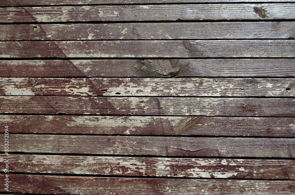 Obraz premium background of painted brown wooden boards
