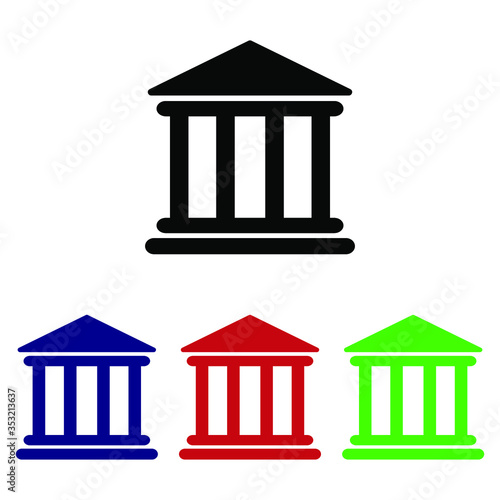 building, bank, architecture, 3d, house, column, icon, home, finance, isolated, symbol, white, business, greek, illustration, sign, concept, structure, institution, pillar, temple, ancient, museum, co