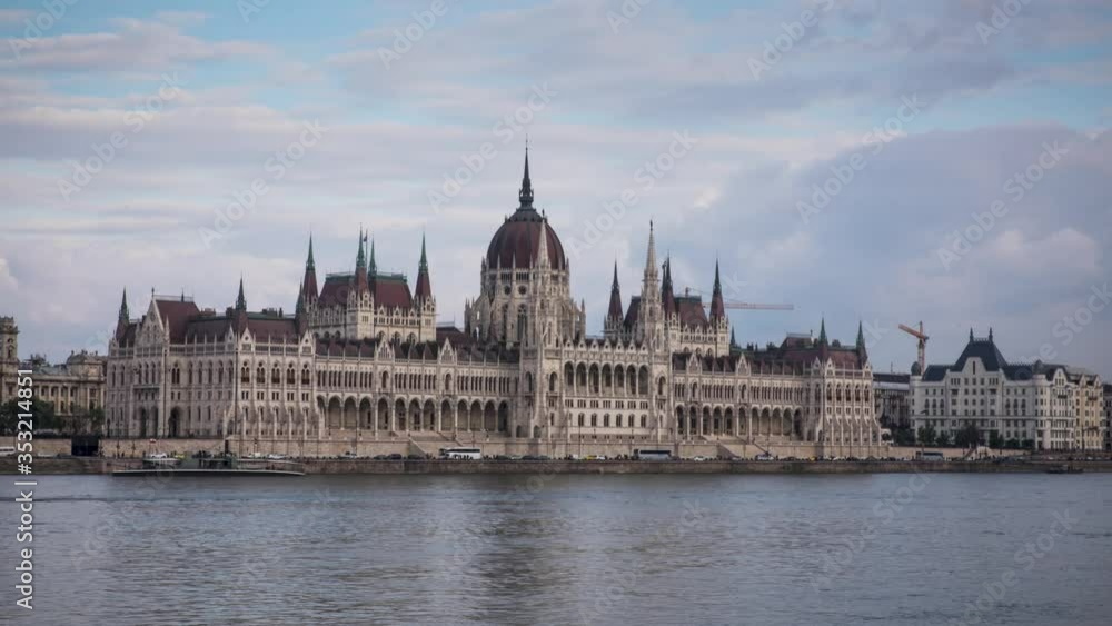 Budapest Hungary Parliament Building time lapse Budapest Hungary Parliament Building time lapse
