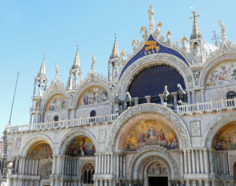 Basilica of Saint Mark in Venice in Italy