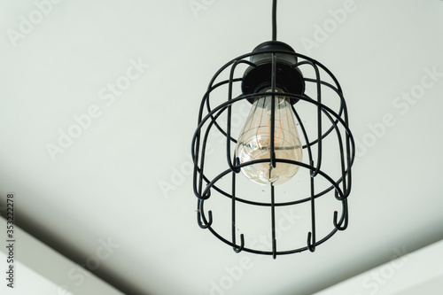 Photograph of black lamp molding mesh