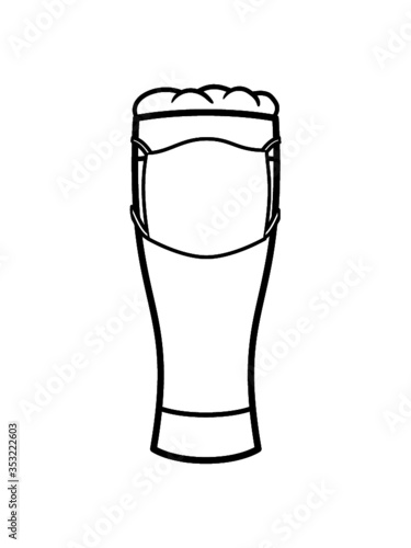 Corona Schutzmaske Bier Atemmaske 