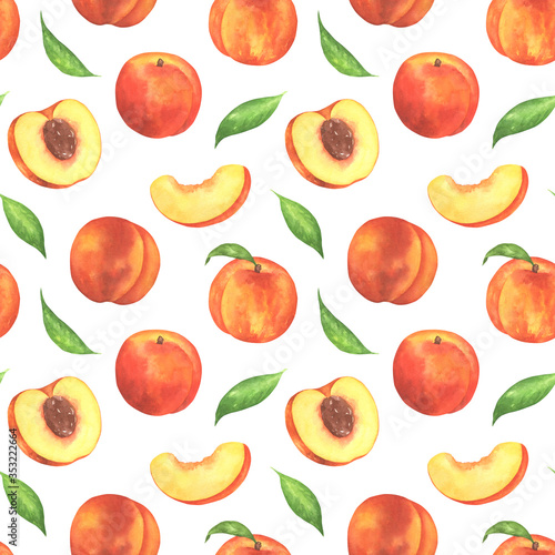 Peach Fruit Pattern
