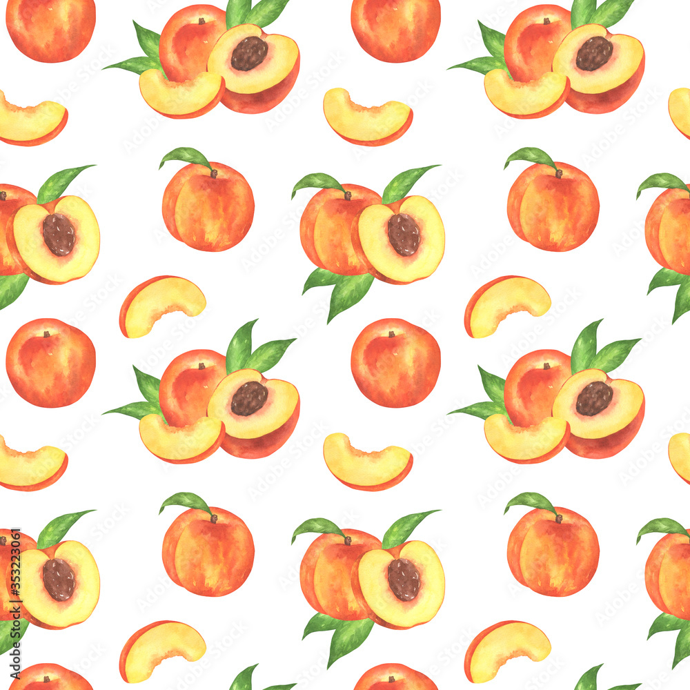 Peach Composition Pattern Peach Composition Pattern