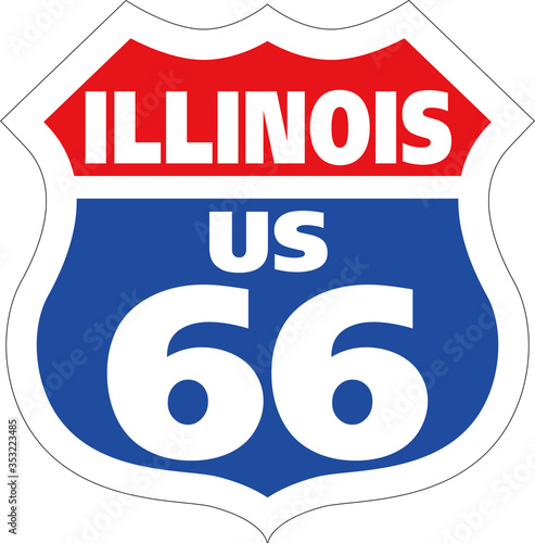 アメリカ横断道 ルート66／Route 66 イリノイ州