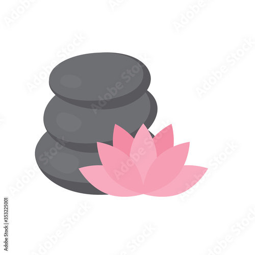 	
spa icon vector. spa pebbles stone icon lotus icon