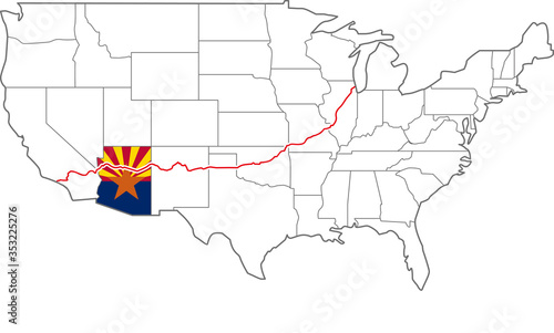 アメリカ横断　ルート66　ROUTE66 arizona アリゾナ州