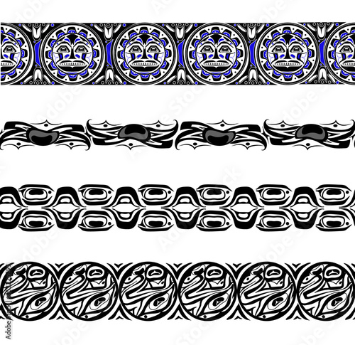 abstract background native north american set