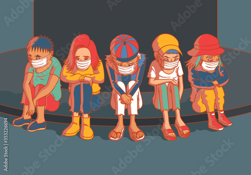 unemployed homeless from economic poison coronavirus covid-19