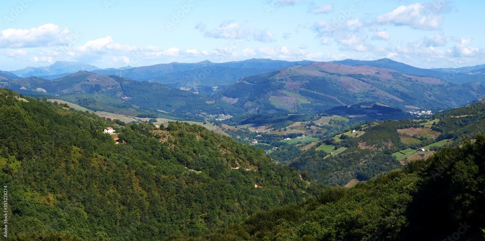 Panorama of rural landscape in Spain