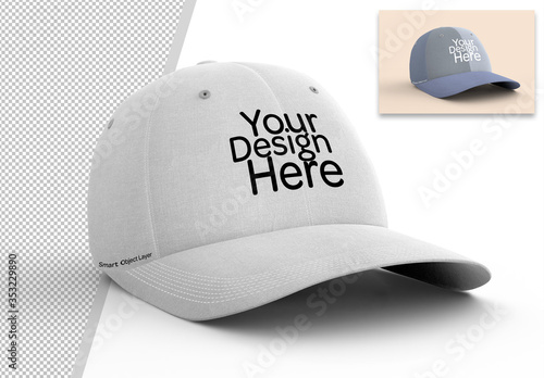 Mockup of a Baseball Cap
