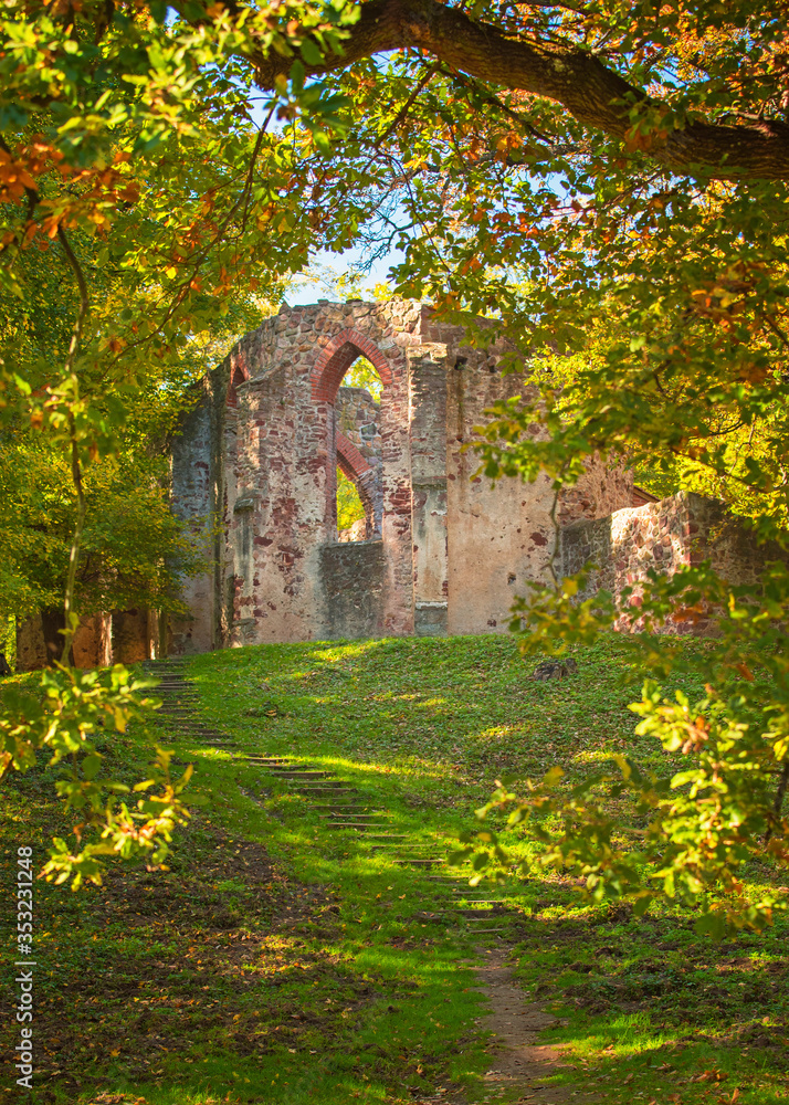 Medieval church ruin in Hungary, the Pauline monastery ruins