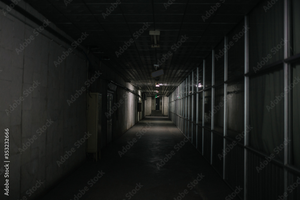 old dark soviet corridor