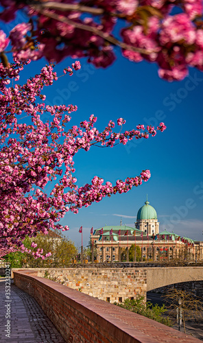 Amazing spring cityscape in...