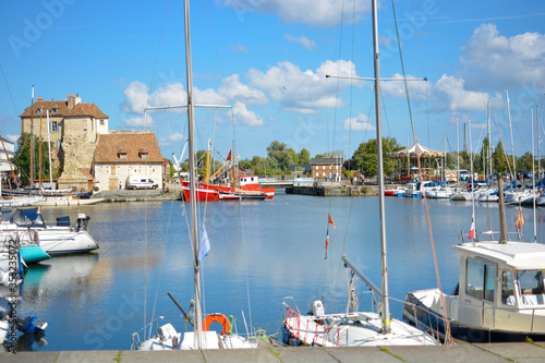 Photography Boats, yachts and fishing vessels line the old harbor or Vieux Bassin in the cha