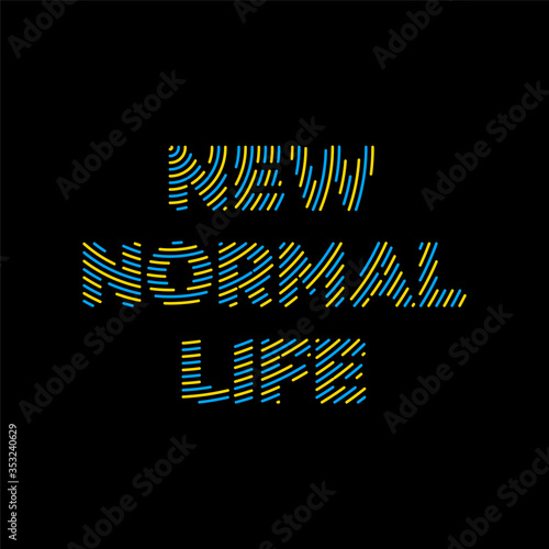 New normal after the epidemic the Covid-19. can be used for posters, t shirt design.