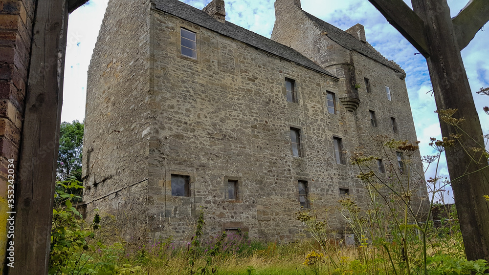 Old Castle Building in Scotland Old Castle Building in Scotland