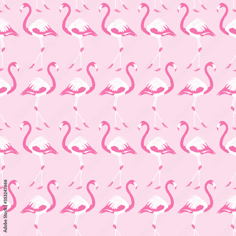Flamingo Pink Pattern Design Background Flamingo Pink Pattern Design Background