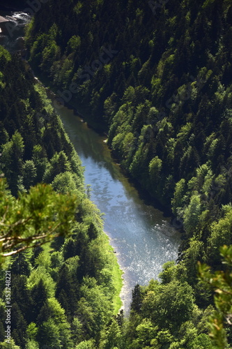 Przełom Dunajca widziany z Sokolicy, Pieniński Park Narodowy