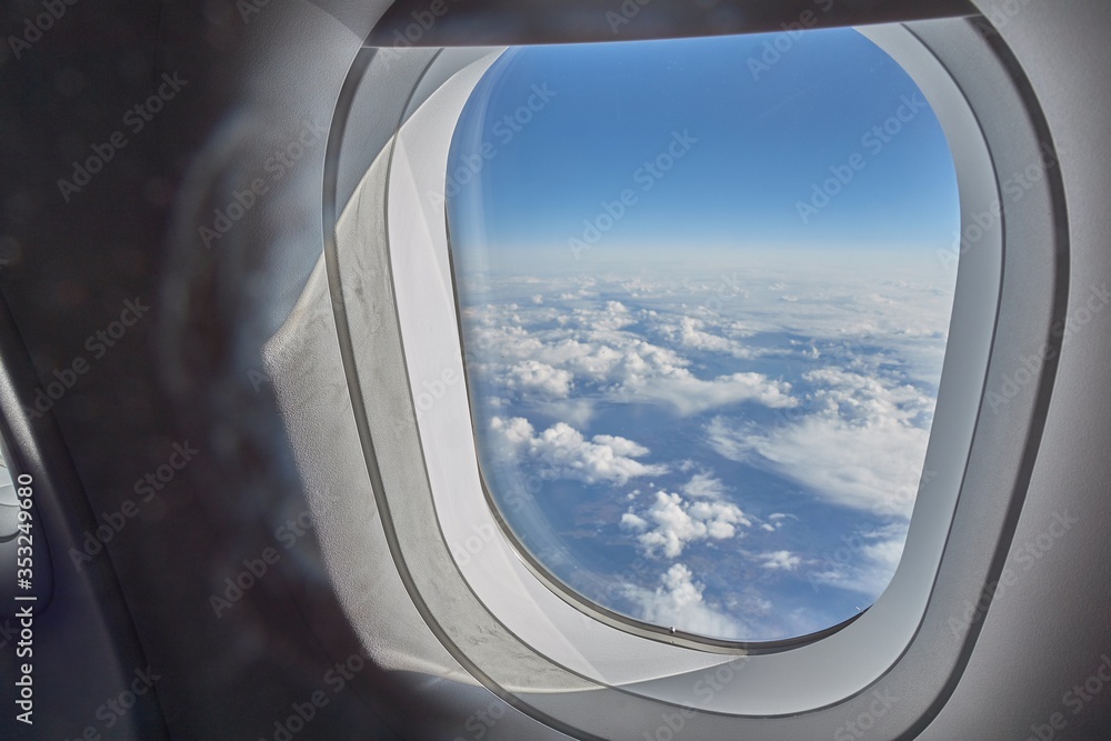 Flight view above the clouds Flight view above the clouds