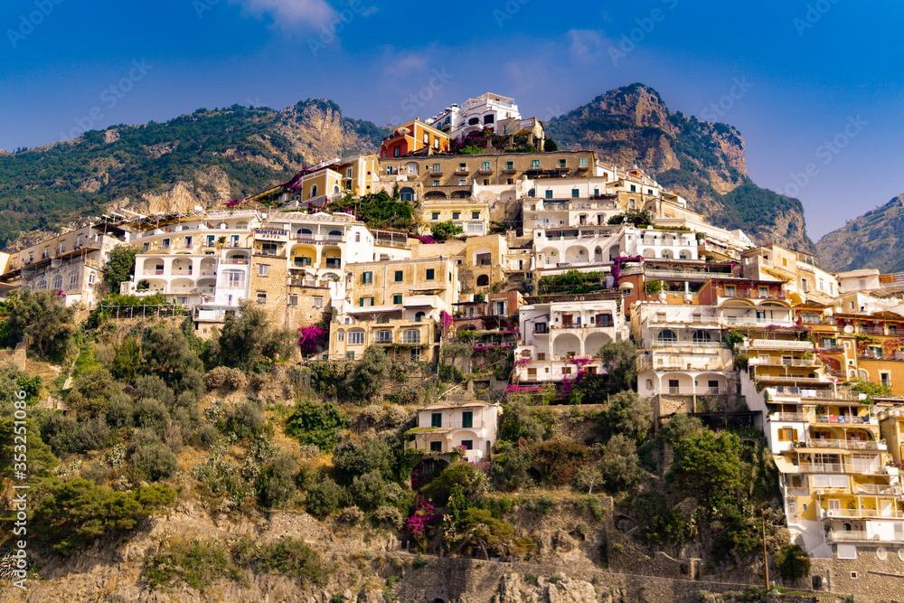 Beautiful Amalfi coast - View from a boat