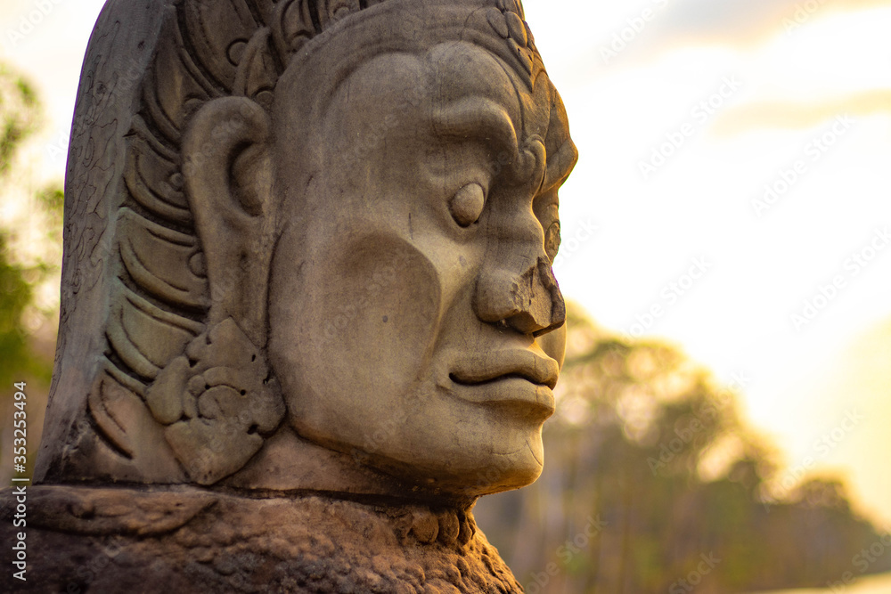 A beautiful view of Angkor Thom temple at Siem Reap, Cambodia. A beautiful view of Angkor Thom temple at Siem Reap, Cambodia.