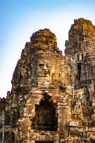 A beautiful view of Angkor Thom temple at Siem Reap  Cambodia.