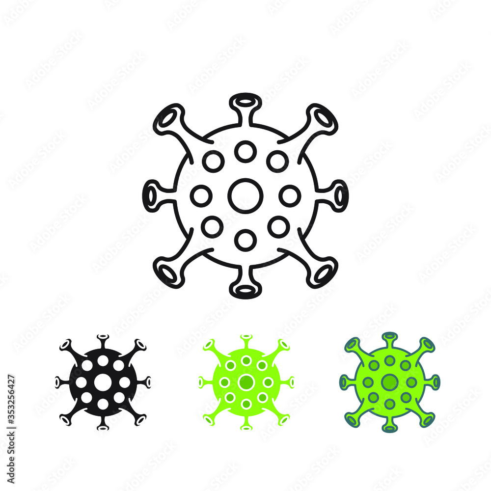 Coronavirus disease COVID-19 infection medical icon. Pandemic icon set on white background. Vector illustration. EPS 10 Coronavirus disease COVID-19 infection medical icon. Pandemic icon set on white background. Vector illustration. EPS 10
