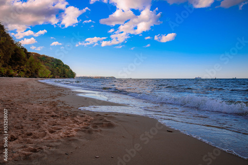 Fototapeta Naklejka Na Ścianę i Meble -  Beautiful deserted beaches of the Baltic Sea.