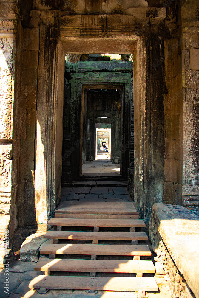A beautiful view of Angkor Wat temples at Siem Reap, Cambodia. A beautiful view of Angkor Wat temples at Siem Reap, Cambodia.