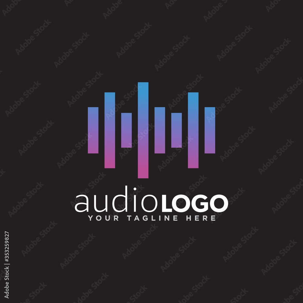 Sound Logo Concept Design Vector Sound Logo Concept Design Vector