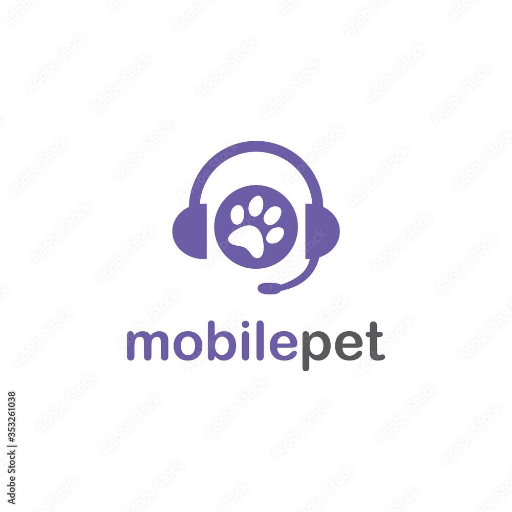Mobile Pet Logo Vector Mobile Pet Logo Vector