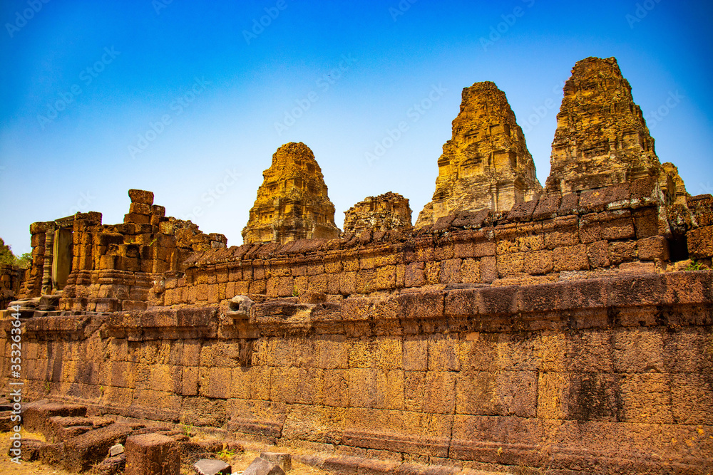 A beautiful view of Angkor Wat temple at Siem Reap, Cambodia.