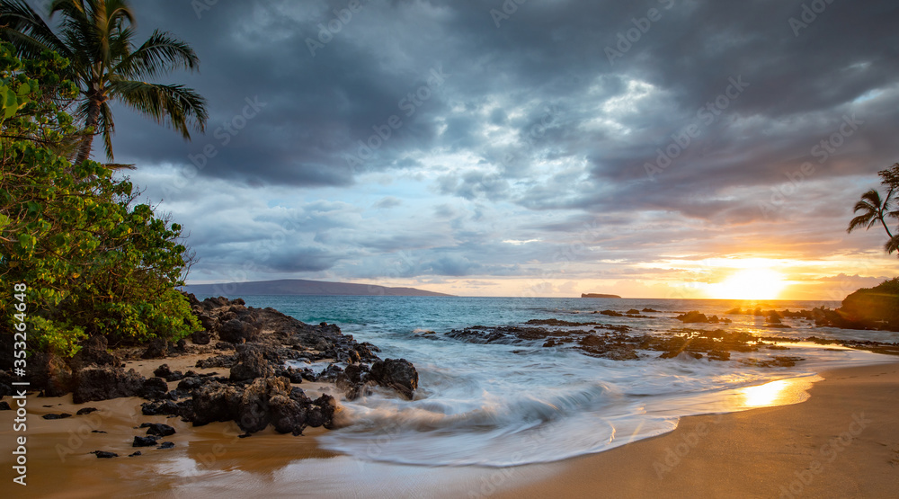 Sunset from Makena Cove on Maui