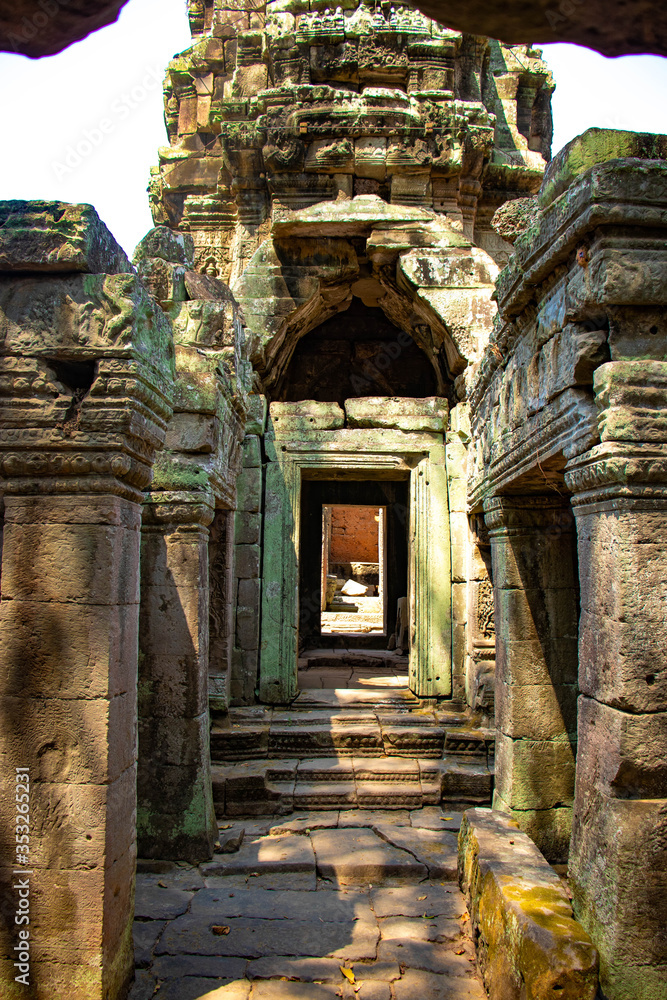 A beautiful view of Angkor Wat temple at Siem Reap, Cambodia. A beautiful view of Angkor Wat temple at Siem Reap, Cambodia.