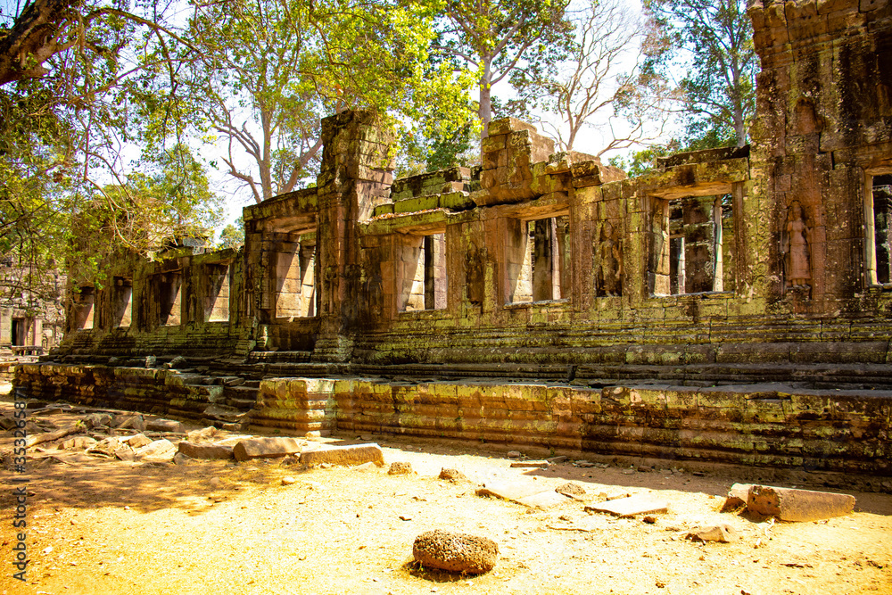 A beautiful view of Angkor Wat temple at Siem Reap, Cambodia.