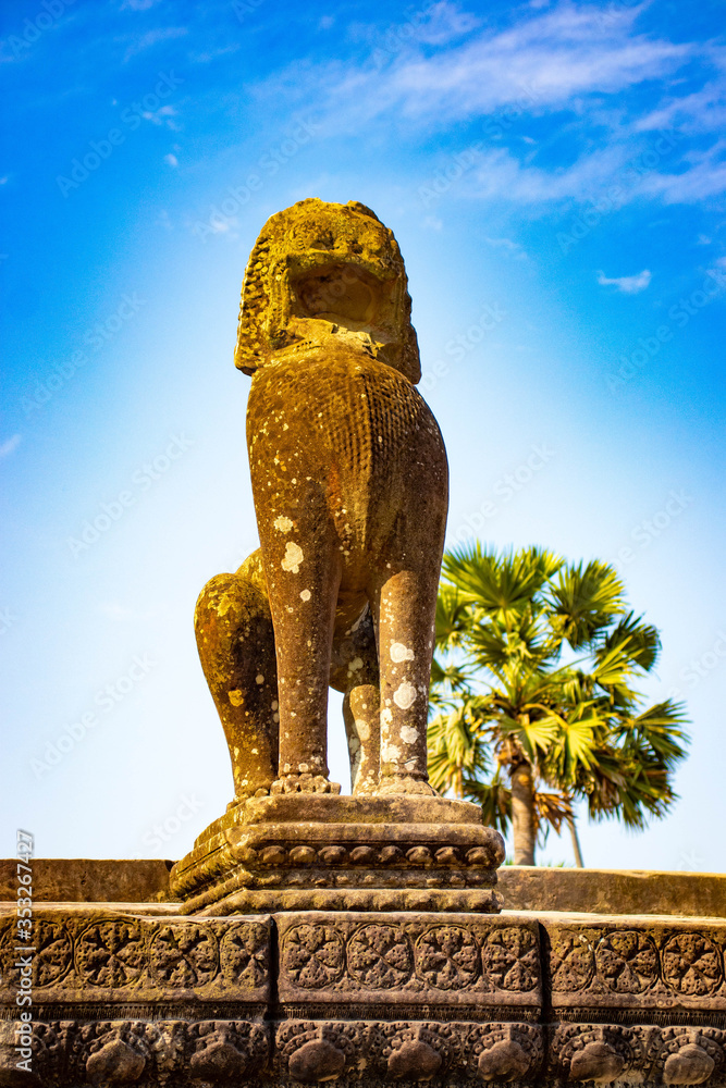 A beautiful view of Angkor Wat temple at Siem Reap, Cambodia.